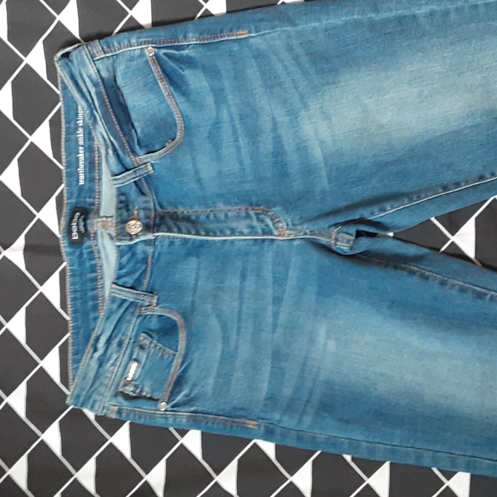 BEBE HEARTBREAKER ANKLE SKINNY JEANS, SIZE 30 - Picture 3 of 14